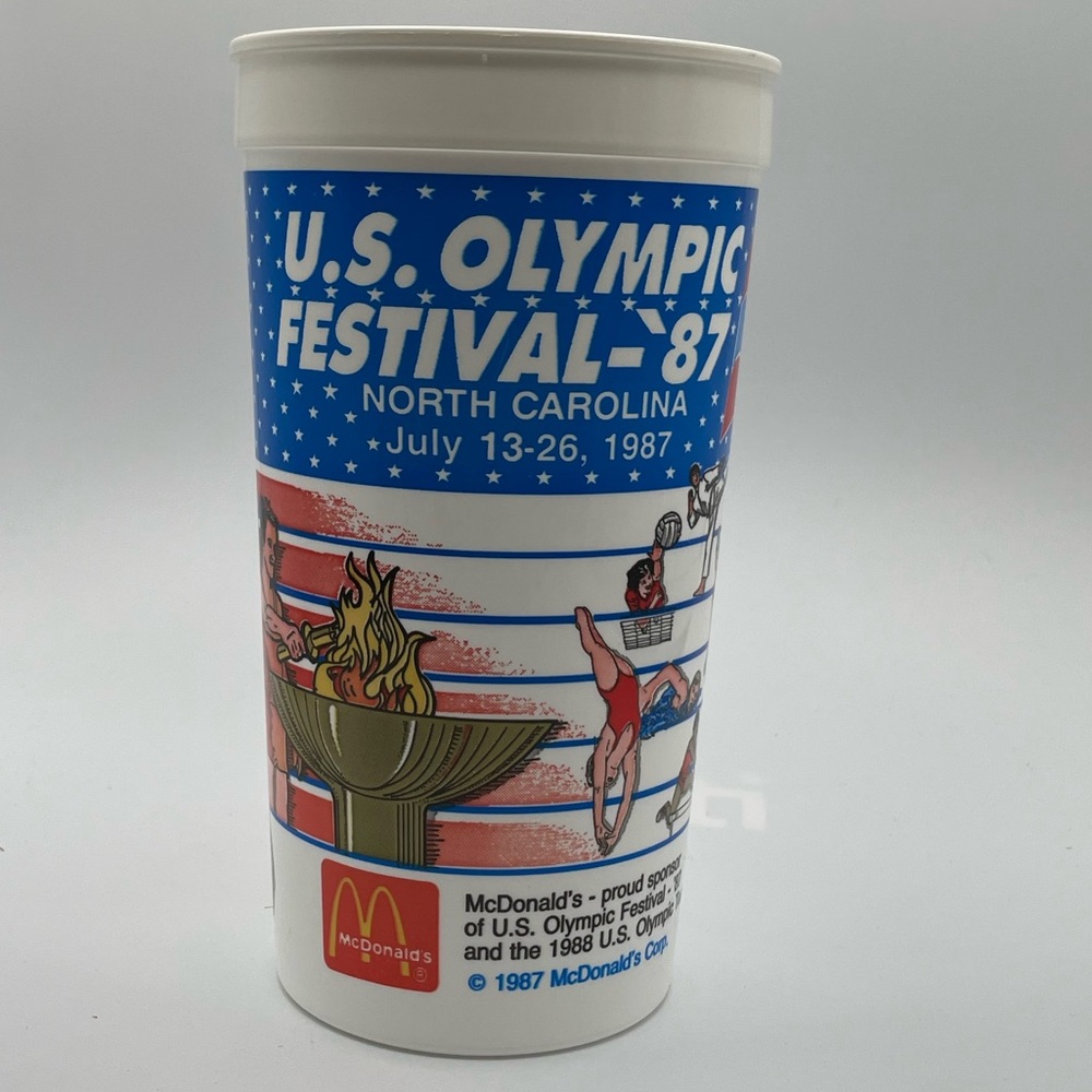 Vintage McDonald’s US Olympic Festival 1987, NC  Coca Cola Classic Cup